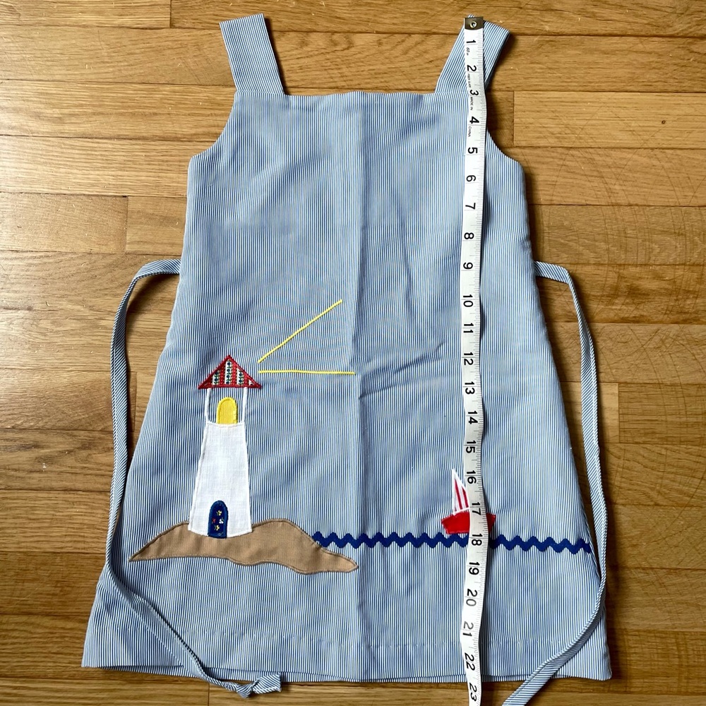 Vintage girls sailboat dress